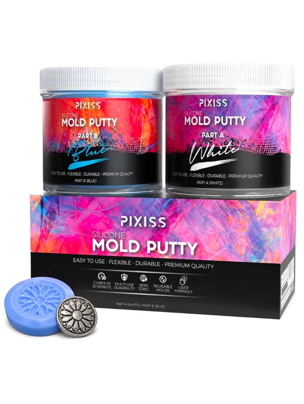 PIXISS Mold Putty Silicone Making Kit